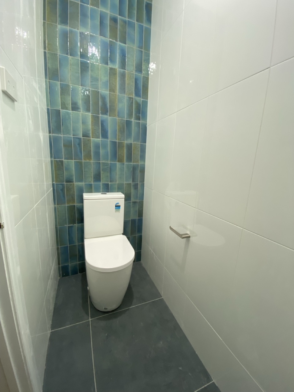 Finished tiled toilet renovation